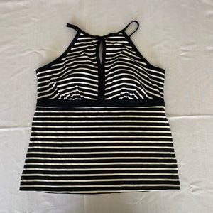 Lands’ End size 16 Striped Tankini